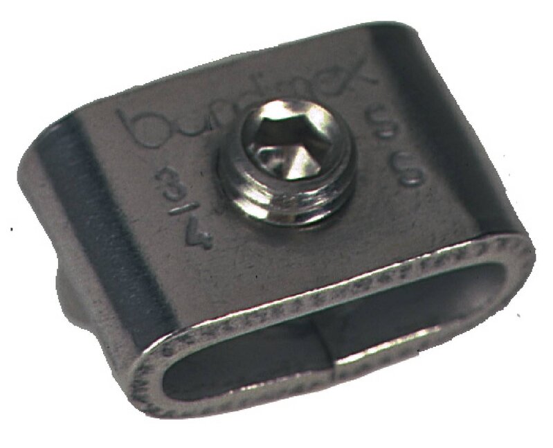 BANDKLÄMMA S724 BANDIMEX MED SKRUV ROSTFRITT STÅL FÖR 12,7MM