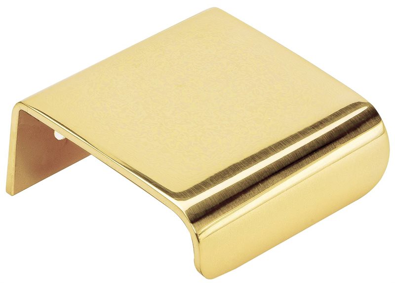 LÅDHANDTAG LIP BESLAG DESIGN POLERAD MÄSSING