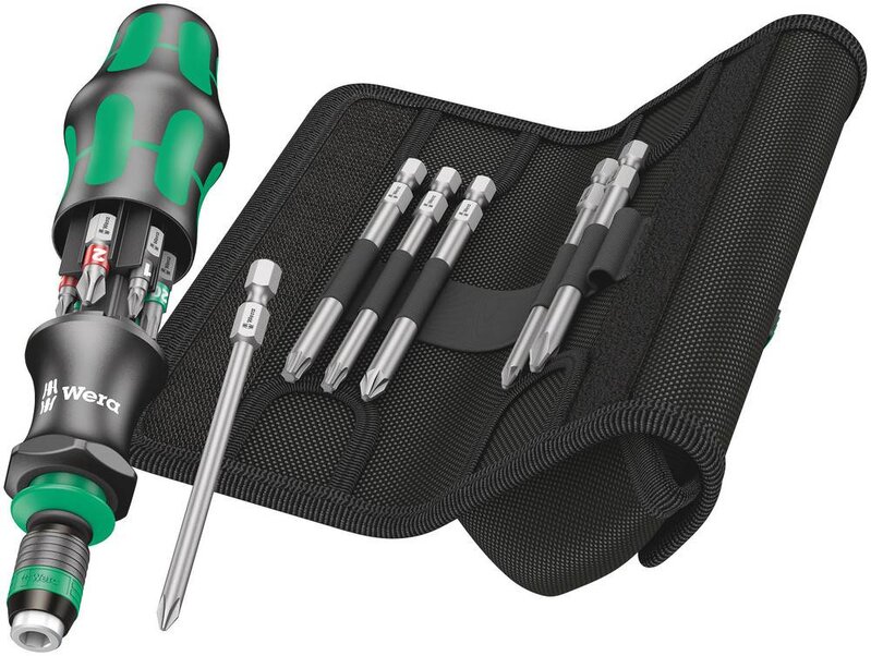 BITSSKRUVMEJSELSATS KRAFTFORM KOMPAKT20 T-F2 WERA MED FODRAL