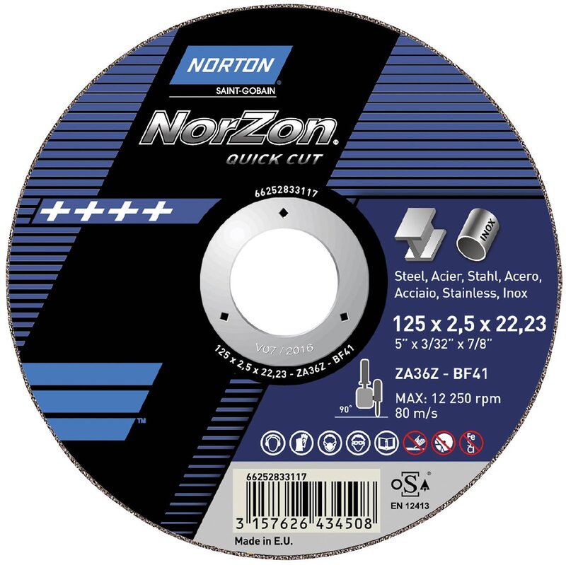 KAPSKIVA 115X3,2X22 NORZON 42