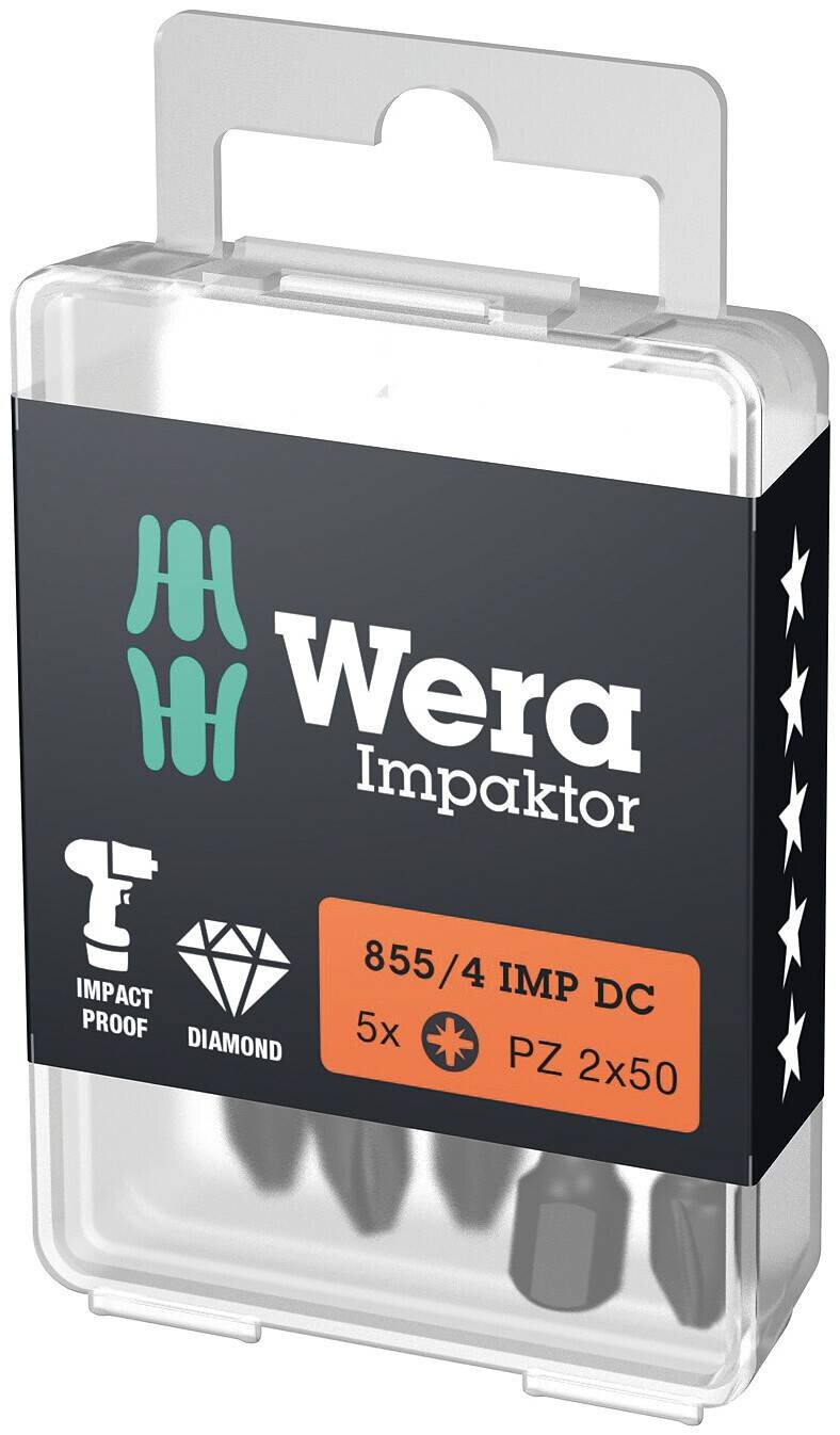 BITS PACK 855/4 IMP DC PZ3 WERA 50MM