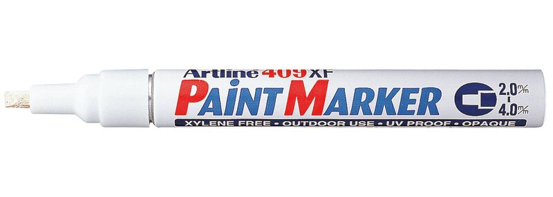 MÄRKPENNA ARTLINE 409 VIT HEAVY DUTY