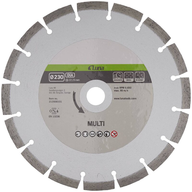 DIAMANTKLINGA 230X22,23 MULTI
