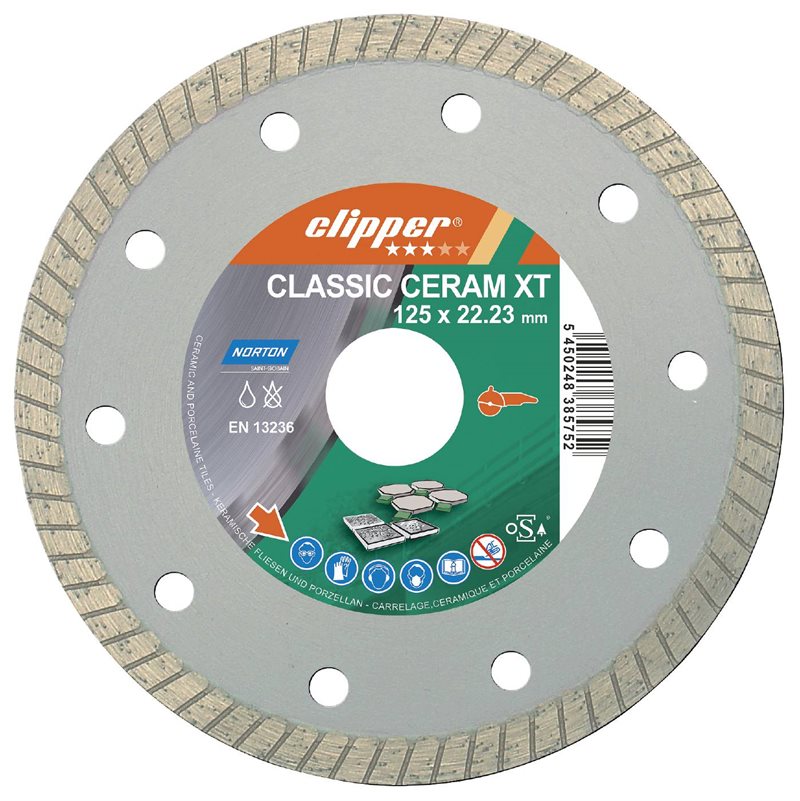 DIAMANTKLINGA CLIPPER CERAM 125X8X1,7X22,23