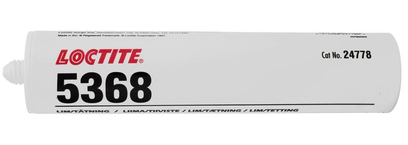 INDUSTRISILIKON 5368 310ML, SVART, 1-K ACETOXISILIKON, UNIV.