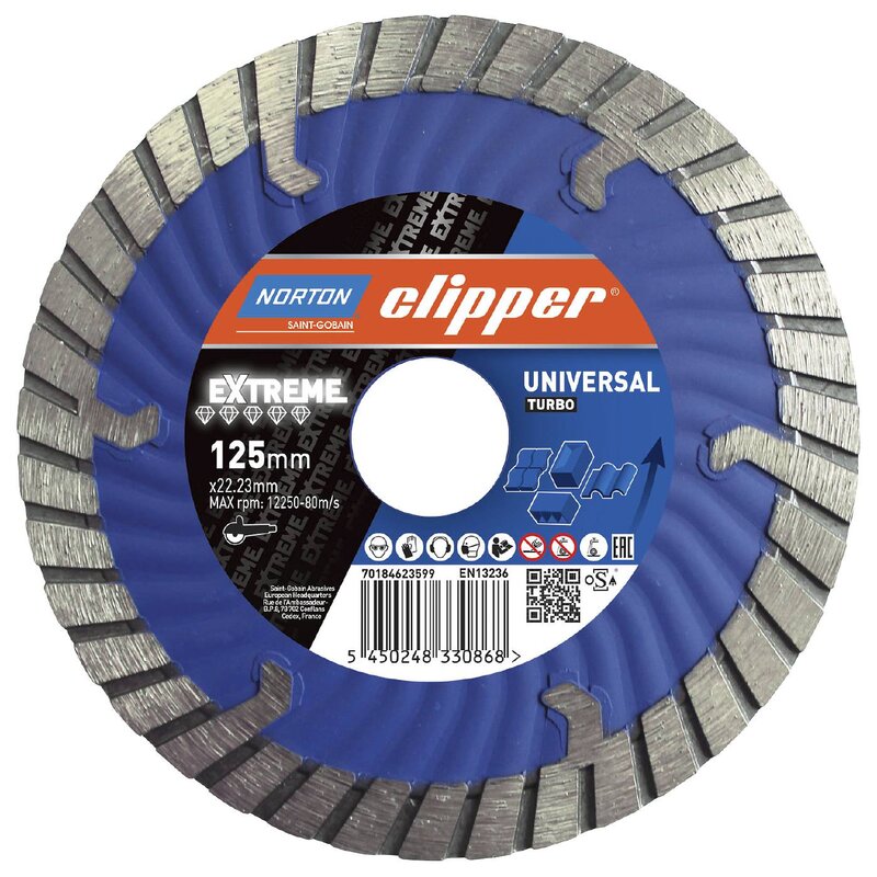 DIAMANTKLINGA EXTREME UNIVERSAL TURBO 115X12X2,2X22