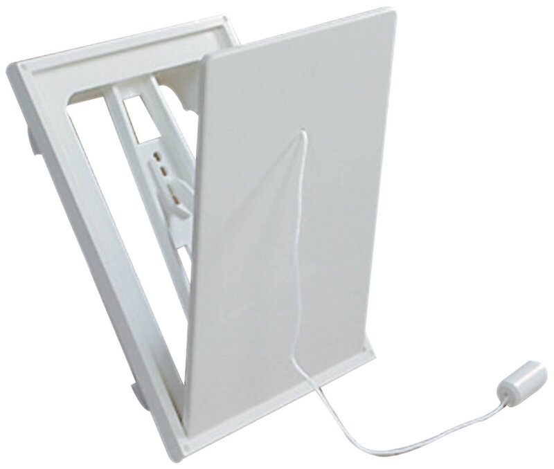 KLAFFVENTIL FLEXIT VIT PLAST 4X4
