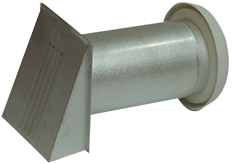 VÄGGVENTIL FLEXIT ALUZINKBELAGD KOMPLETT KÅPA 4X6 DIAM 100MM
