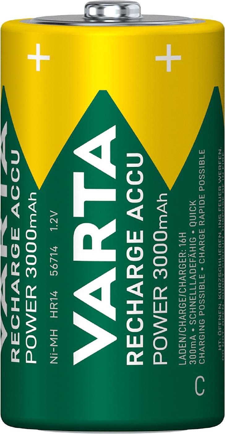 BATTERI VARTA UPPLADDNINGSBART NI-MH C 3000MAH
