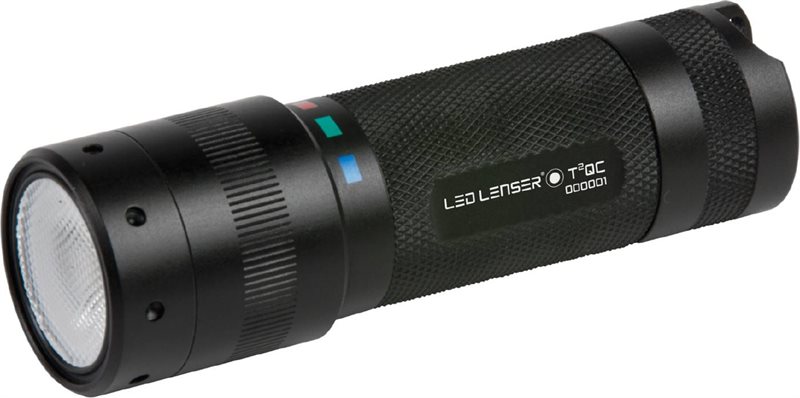 STAVLAMPA T2QC 4 FÄRG LEDLENSER VITT RÖTT BLÅTT GRÖNT
